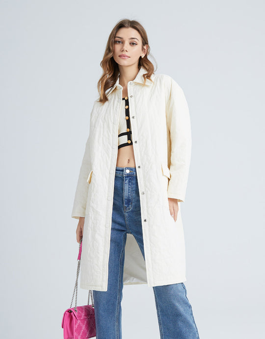 버튼업 롱 패딩