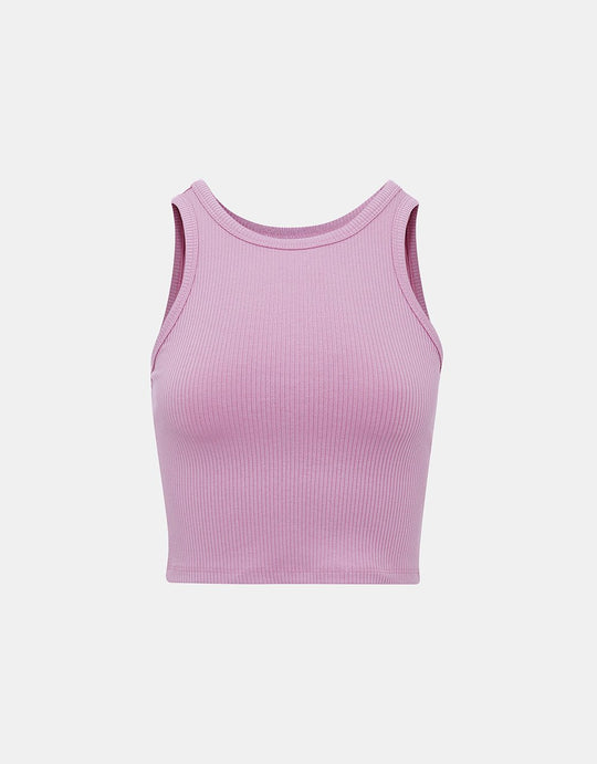 크루넥 숏 탱크탑