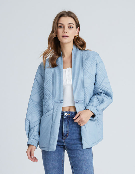 드롭 숄더 겨울 코트 패딩