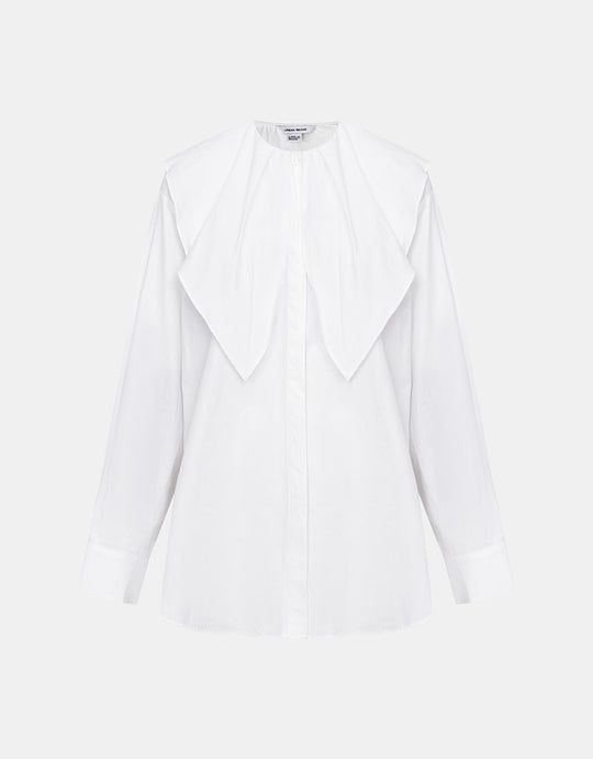 피터 팬 칼라 화이트 셔츠