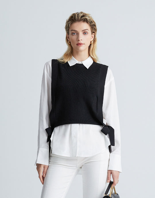 크루넥  니트 뷔에스트