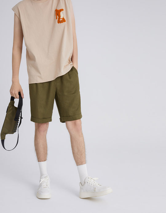 타이거 디테일 탱크탑