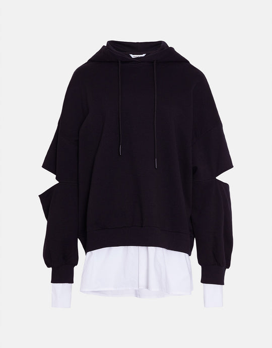 루즈핏 후드 맨투맨 