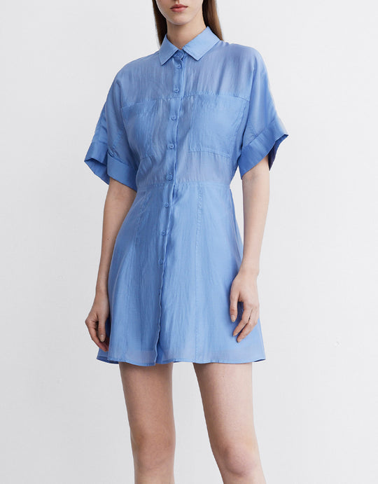 베이직 버튼업 셔츠 드레스