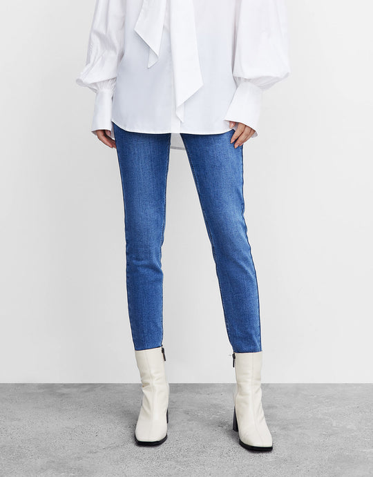 지퍼 플라이 스키니 진