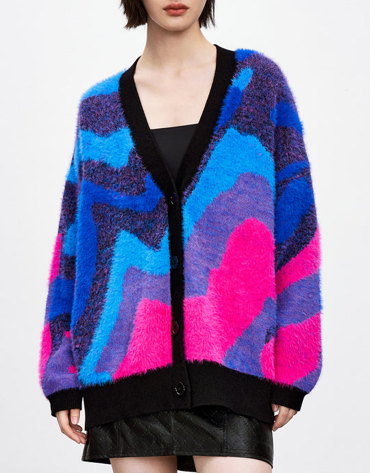 컬러믹스 버튼업 가디건