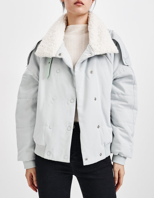 더블 브레스트 보그 겨울 코트