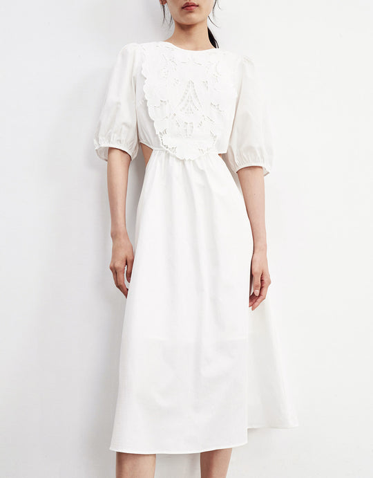 컷아웃 포인트 드레스