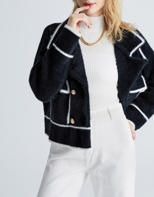 뽀글이 자켓 가디건