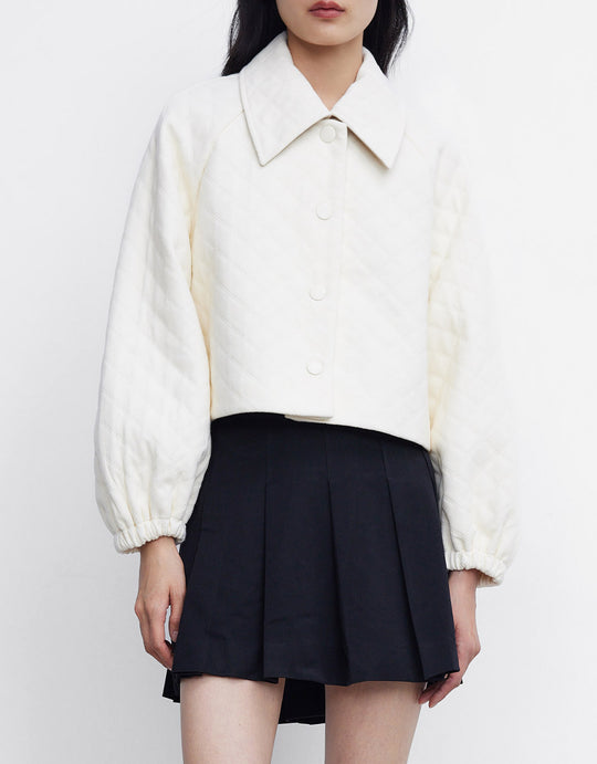 텍스처 버튼업 자켓