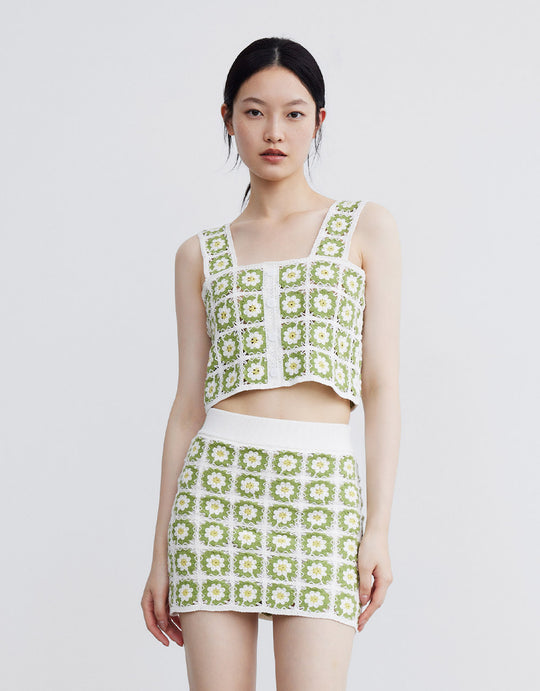 플라워 니트 뷔에스트