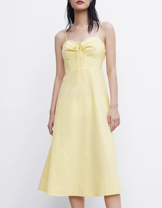 주름 식 캐미 드레스