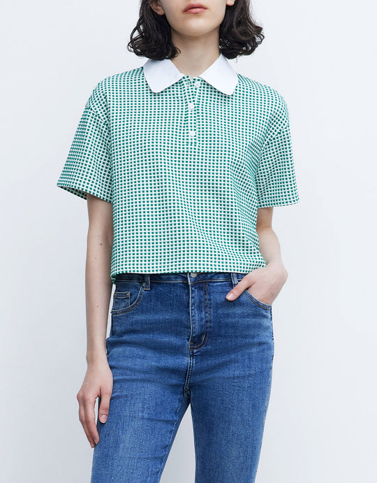 스트라이프 폴로 셔츠