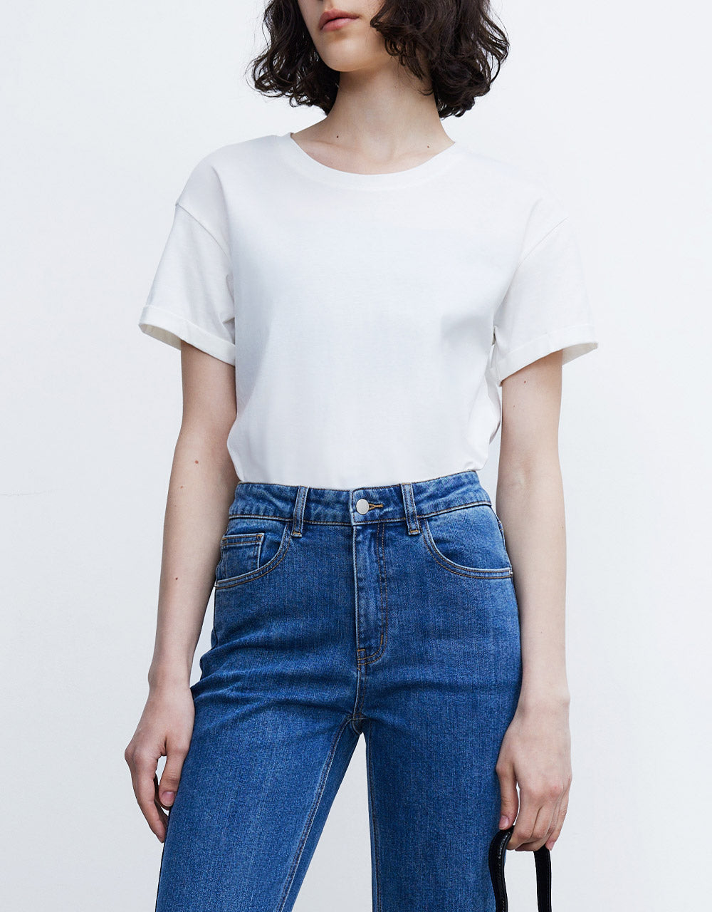 플레인 크루넥 티셔츠