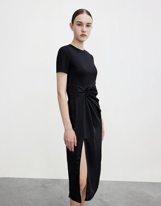 크루넥 스키니 드레스