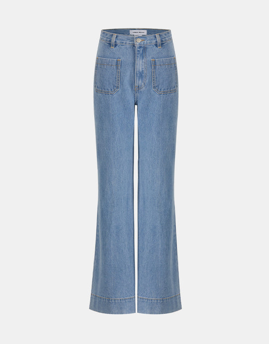 패치 포켓 플레어 진