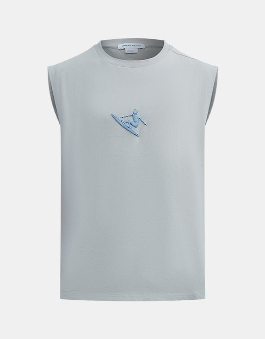 서핑 프린트 탱크탑