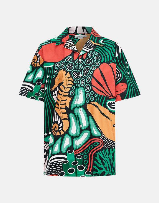 바다 동물 프린트 셔츠