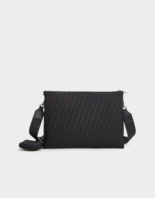 텍스처 크로스바디 백