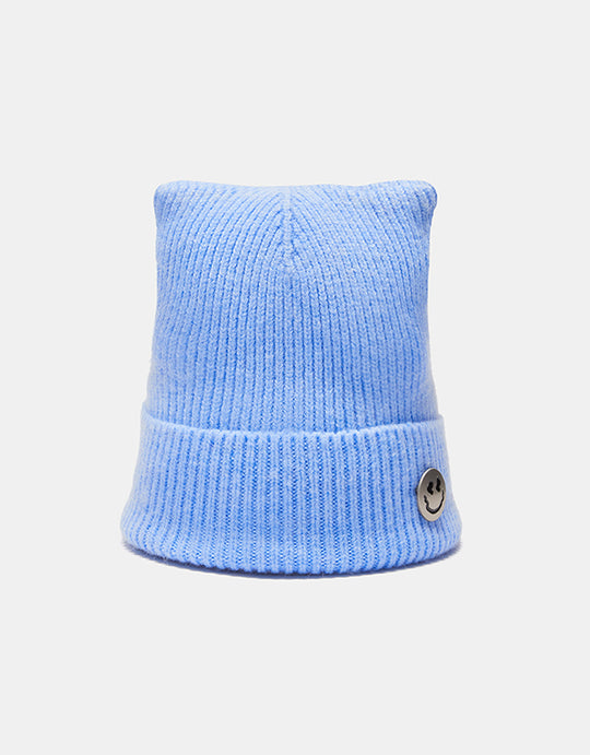 메탈 스마일 식 니트 모자