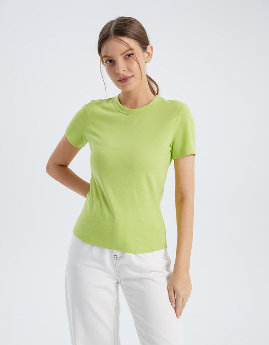 베이직 다색 크루넥 티셔츠