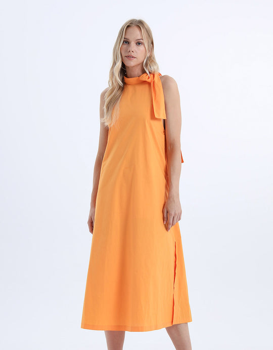 슬리브리스 롱 드레스