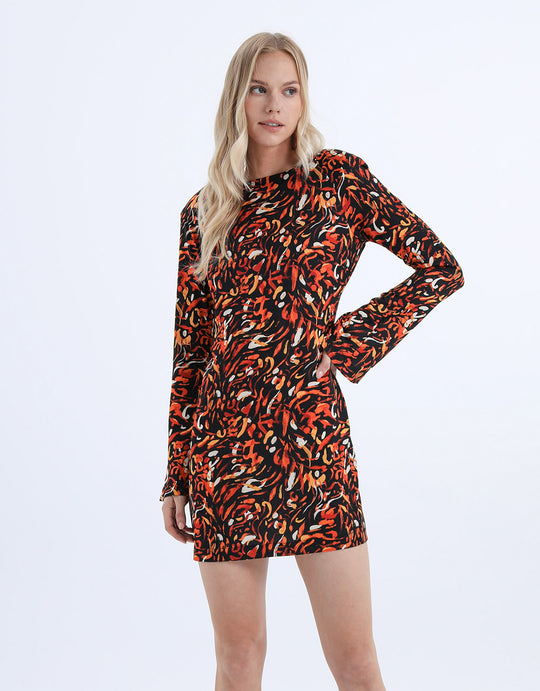 보트 넥 스키니 드레스