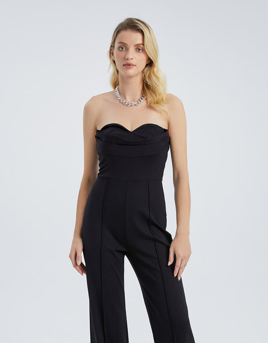 튜브탑 점프수트