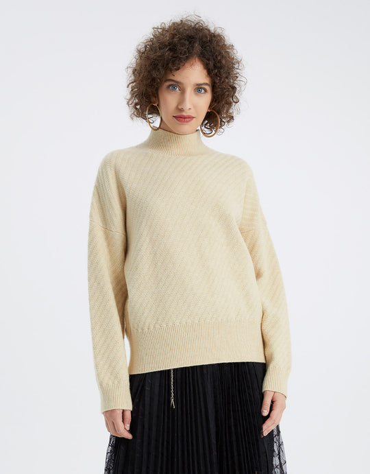 베이직 터틀넥 니트 티셔츠