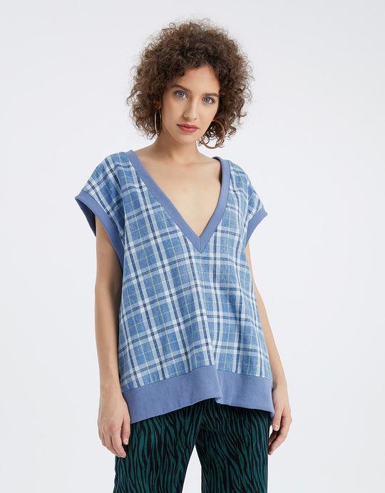 슬리브리스 V넥 조끼