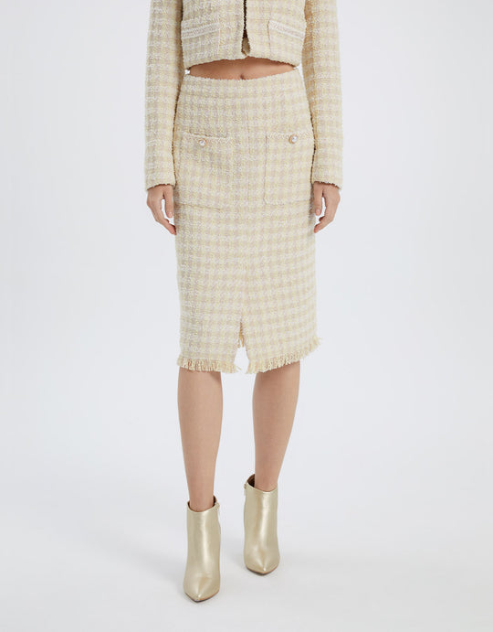 트위드 셋업 스커트