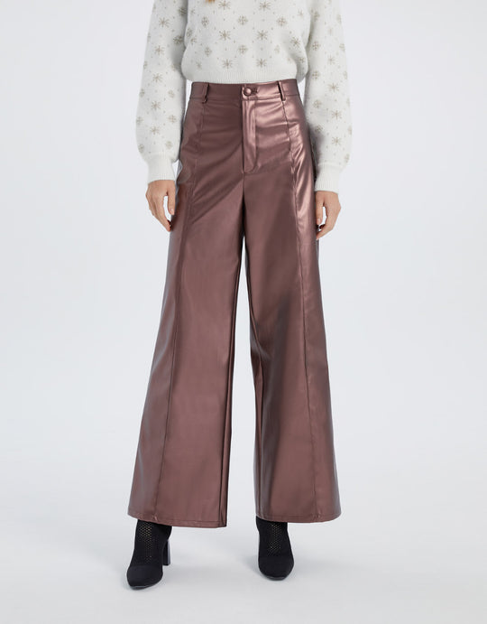 빈티지 스타일 와이드 레그 팬츠