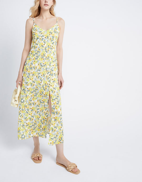 플라워 프린트 캐미 드레스