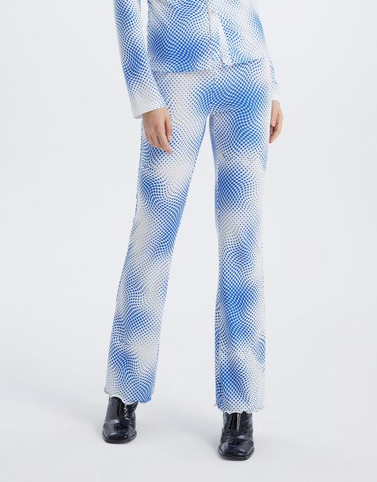 니트 엑스트라 롱 부츠 컷 팬츠