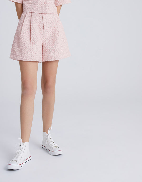 플리츠 텍스처 쇼츠