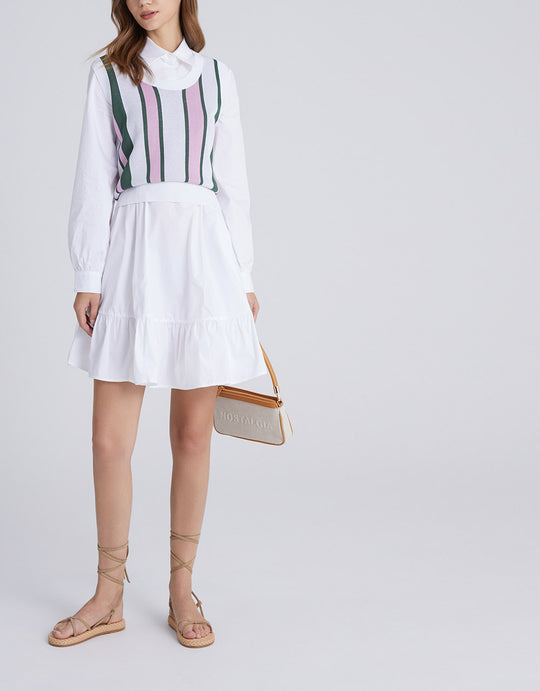 스트라이프 니트 탱크탑