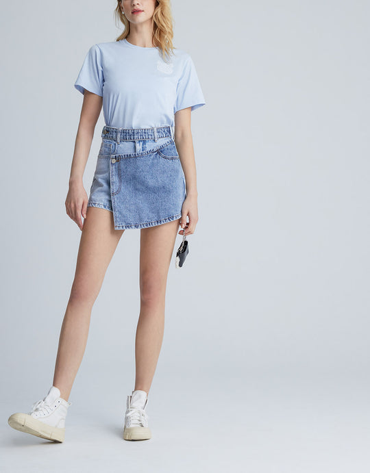 스탠다드 슬리브 크루넥 레귤러 티셔츠