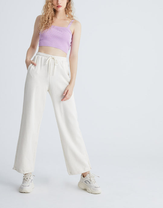 스퀘어 컷 칼라 숏 니트 조끼