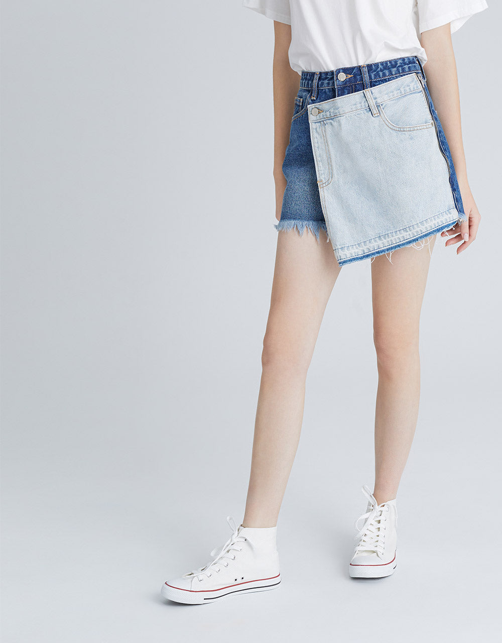 데님 숏팬츠