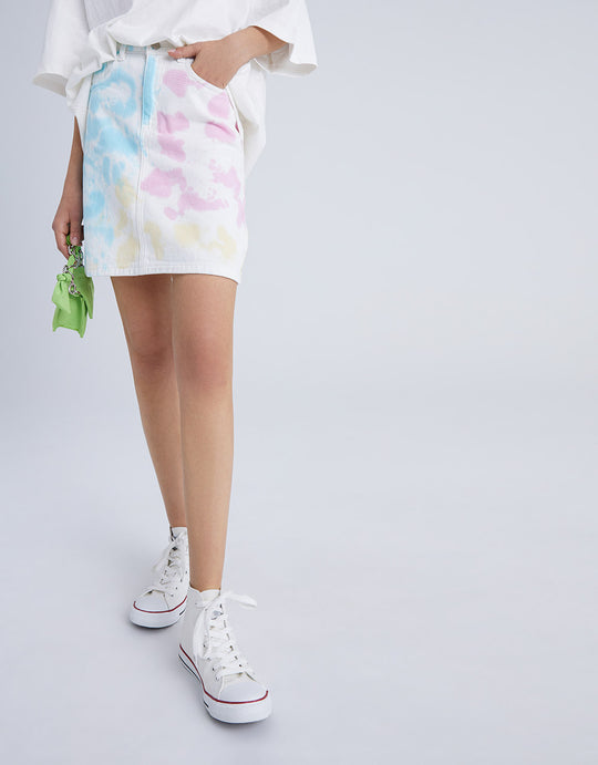 타이다이 데님 스커트