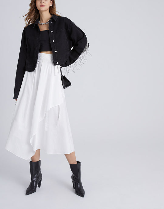 플레인 버튼업 데님 자켓