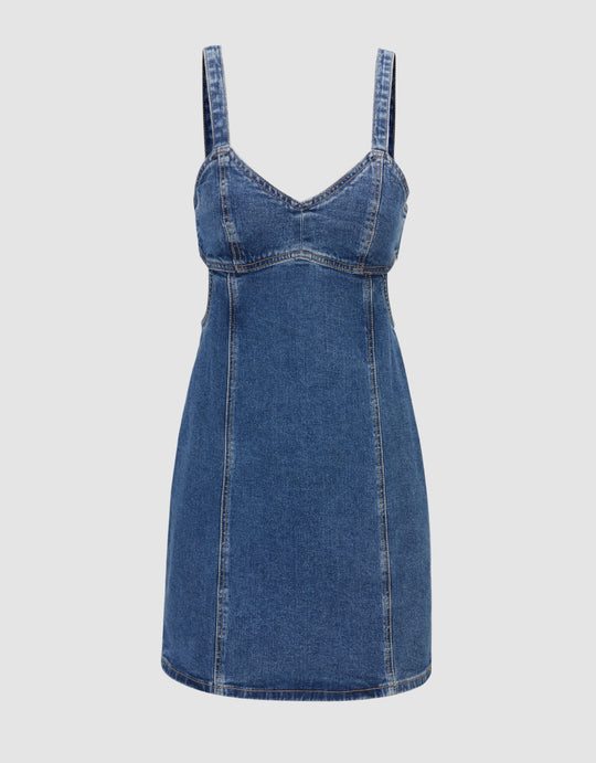 데님 캐미 드레스