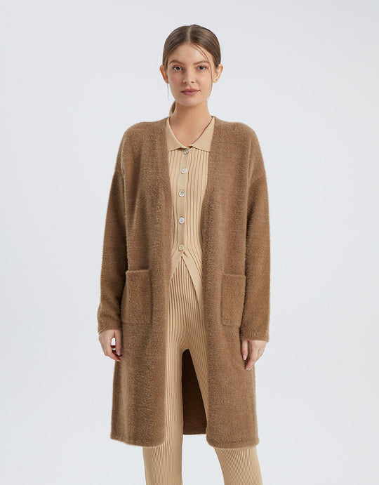 캐주얼 V넥 롱 가디건