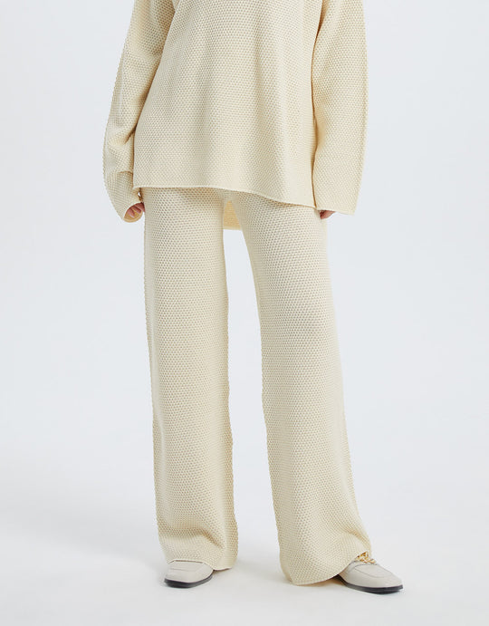 캐주얼 롱 니트 팬츠