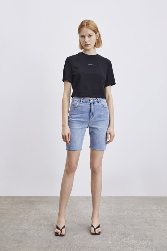 데님 숏팬츠