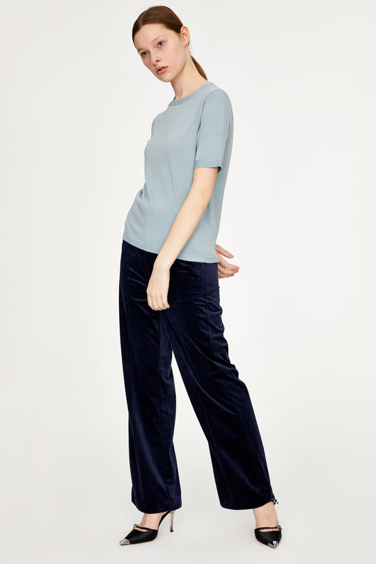 우븐 7 부 부츠 컷 팬츠