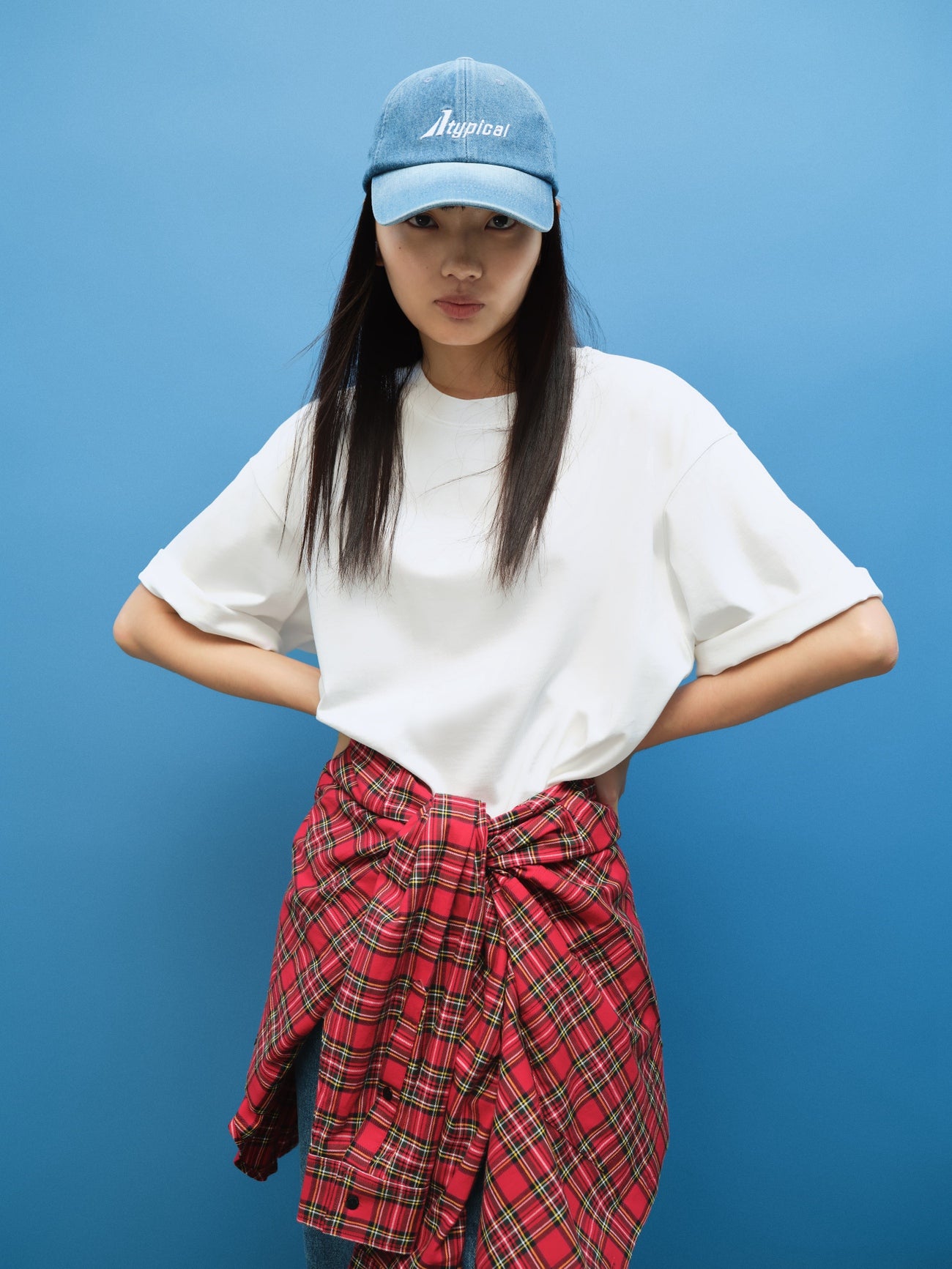 오프 숄더 크루넥 루즈핏 티셔츠