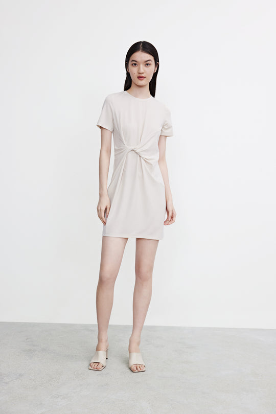 크루넥 스트레이트 드레스