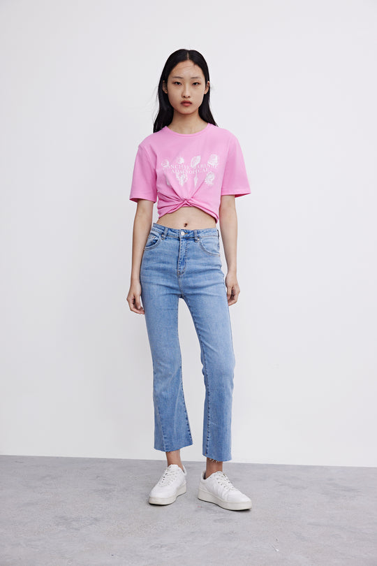 슬리브리스 크루 넥 루즈핏 티셔츠