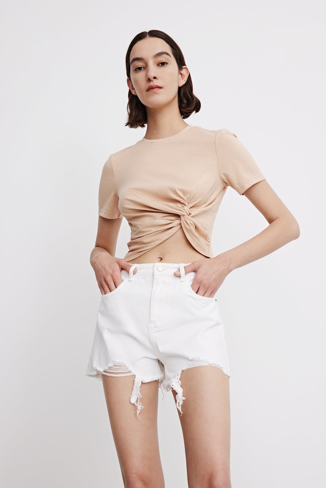 보그 데님 숏팬츠